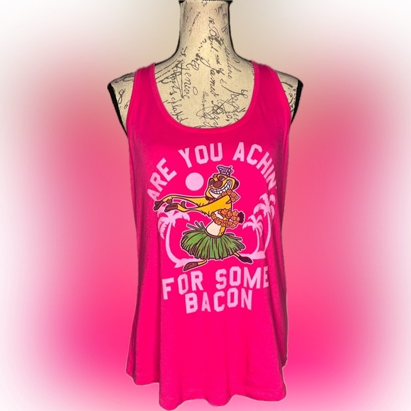 Disney Tops - Disney Tank Top “Are you Achin’ for Some Bacon” Timon from The Lion King